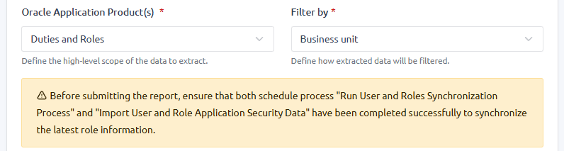 Added informative message when selecting Duties and Roles module.