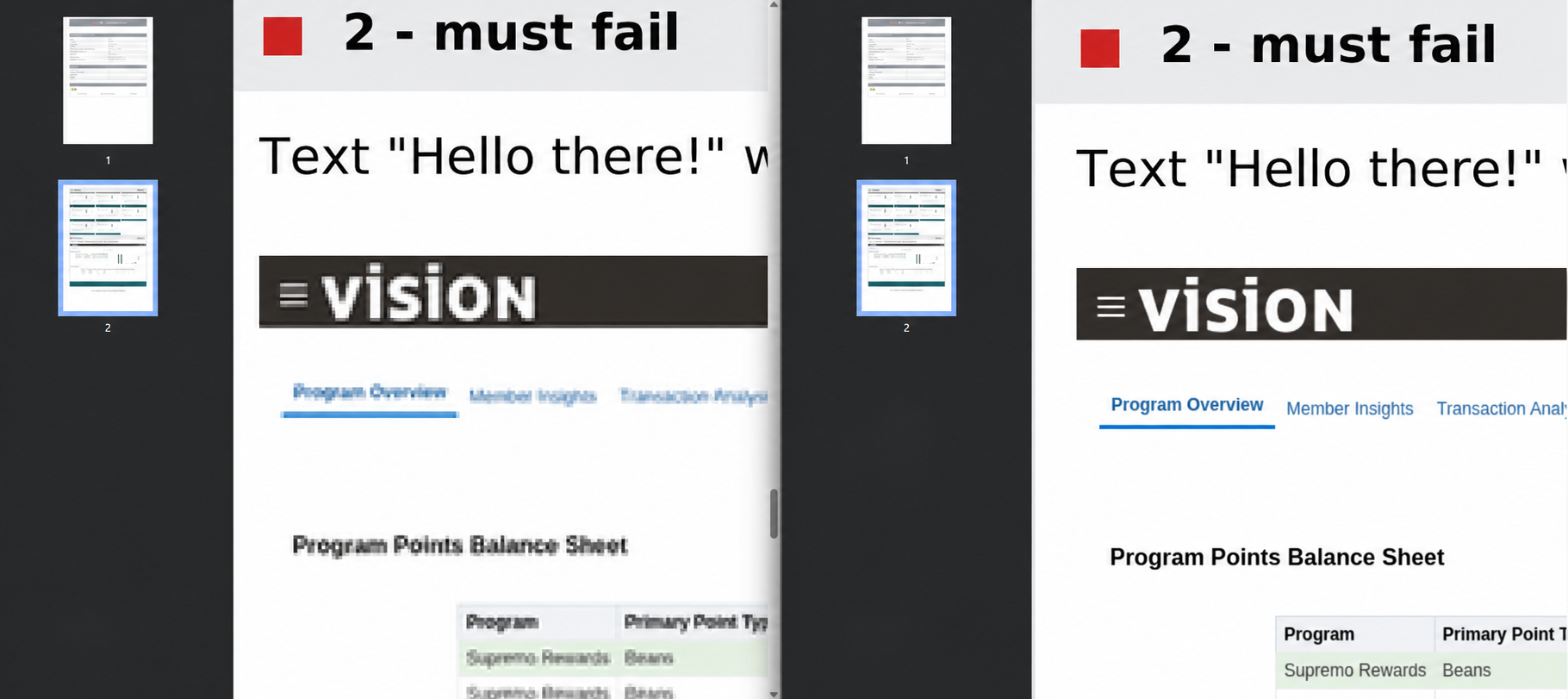 Enhanced screenshots quality in the report.